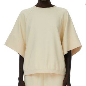 Tibi chalky drape easy sweatshirt with 3/4 sleeves, size 8, $70, rarely worn.